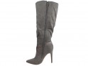 Tall ladies' boots on gray pins - 4