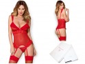 Red lace corset Obsessive with thong - 3