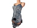 PANTHER CHEMISE POMPON GRAY SEXI GIFT - 1