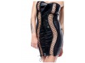 Black wetlook erotic dress like leather underwear - 6