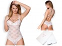 Ladies' white lace bodysuit Obsessive underwear - 3