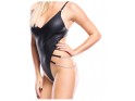 Black body like leather with chain lingerie erotic lingerie - 6