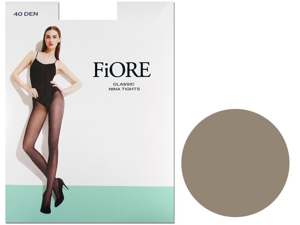 40 den halbopake Lycra Strumpfhose mit glänzendem NINA - 3