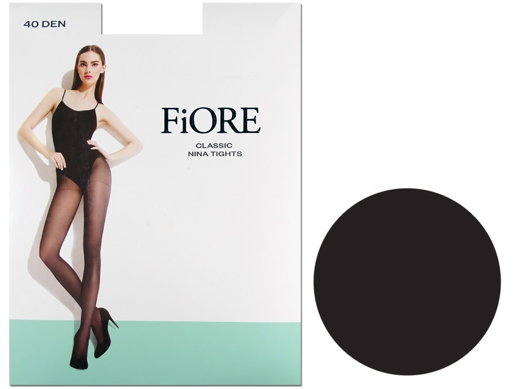 40 den halbopake Lycra Strumpfhose mit glänzendem NINA - 4