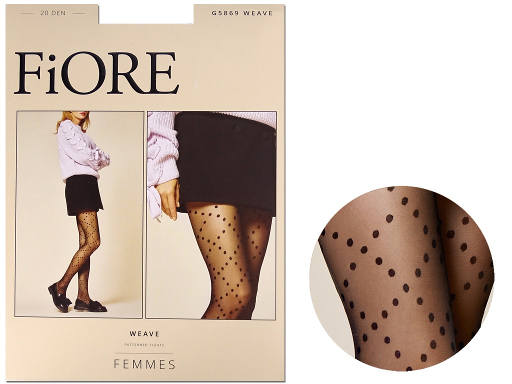 Dotted tights Fiore Weave 20 den - 3