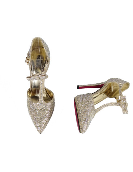Diced gold diced belt pins with zirconia - 2