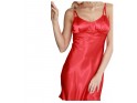 Satin nightdress red ladies' underwear - 5