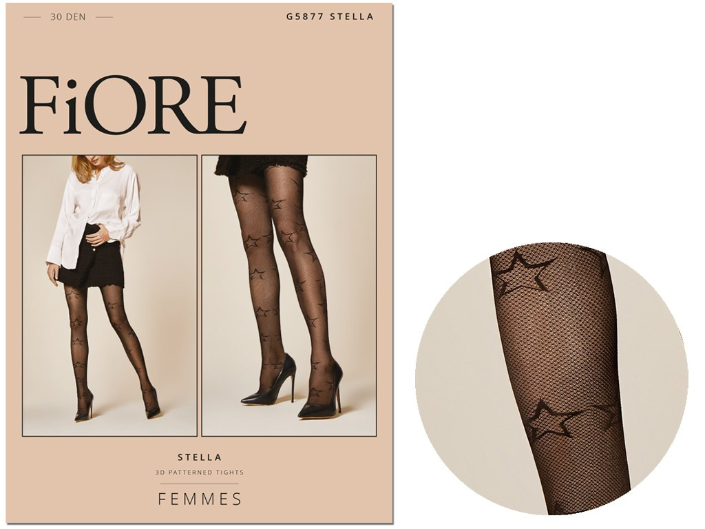 Collants pour femmes avec étoiles 30 den Fiore - 3