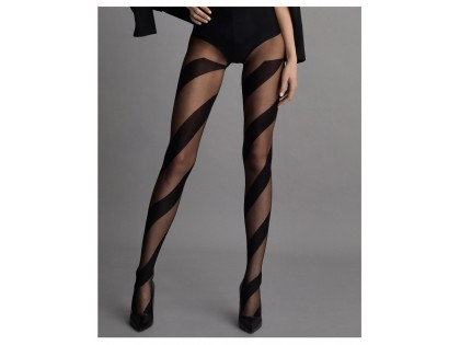 Candy patterned tights with Fiore 20den stripes - 2