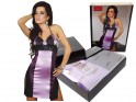 Lilac purple erotic chemise with lace - 4