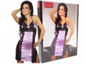 Lilac purple erotic chemise with lace - 5