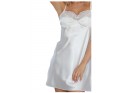 Ecru satin nightgown women's underwear - 5