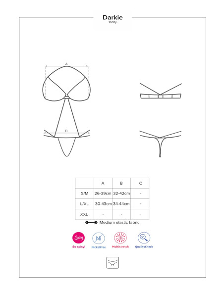 Strap body Obsessive erotic underwear open step - 3