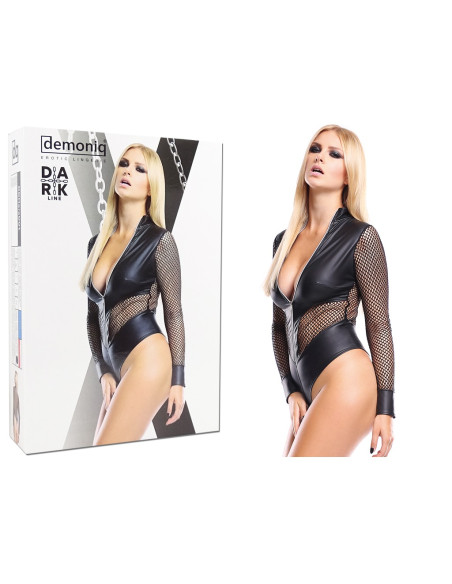 Corp negru cu aspect umed, piele asemănătoare ochiurilor - 4