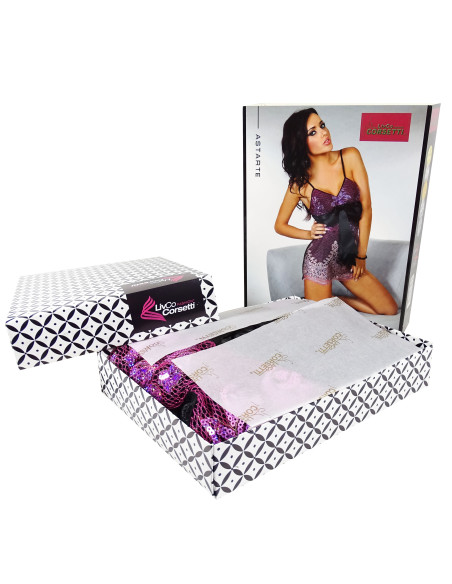 Pink lace nightdress nightdress underwear - 3