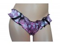 SATIN-NACHTHEMD VIOLETTE BLUMEN - 4