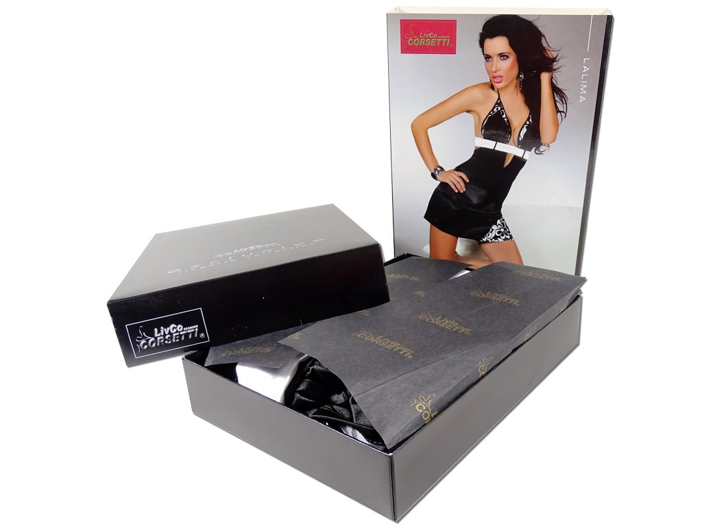 Chemises de nuit sexy pour femmes en noir et blanc - 3