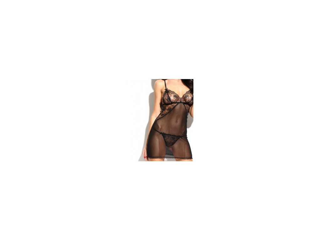 T-shirt en dentelle noire lingerie érotique - 7