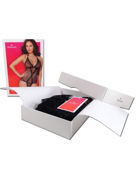 Corps noir Lingerie obsessionnelle à pois - 8