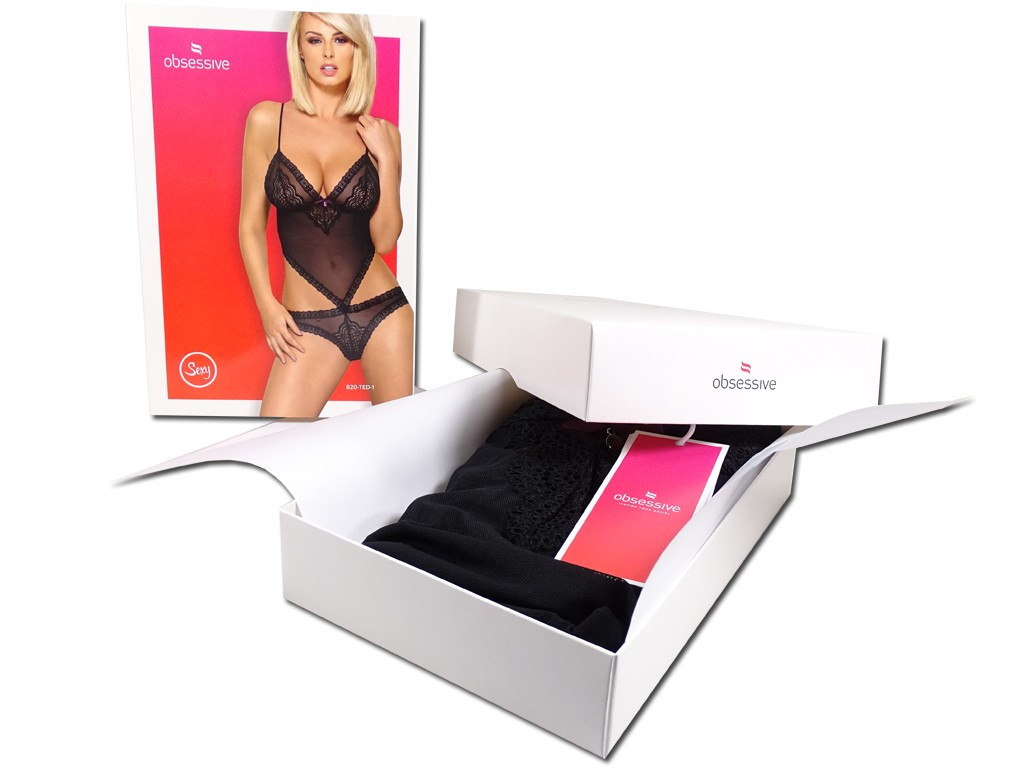 Schwarzer Körper Obsessive erotische Dessous - 7