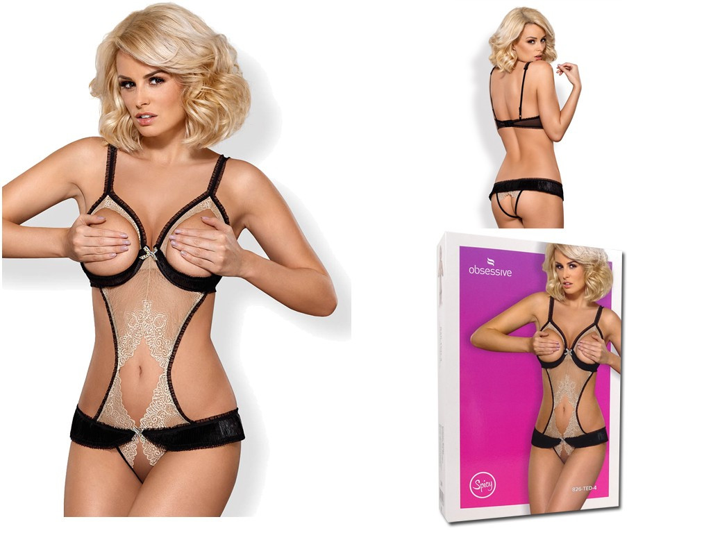 Körper Obsessive Spitze Open Step erotische Dessous - 3