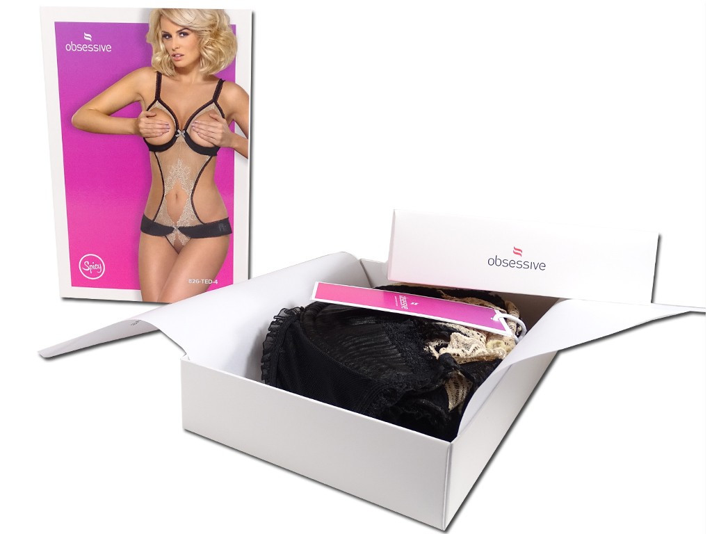 Body Obsessive lace open step underwear érotique - 7
