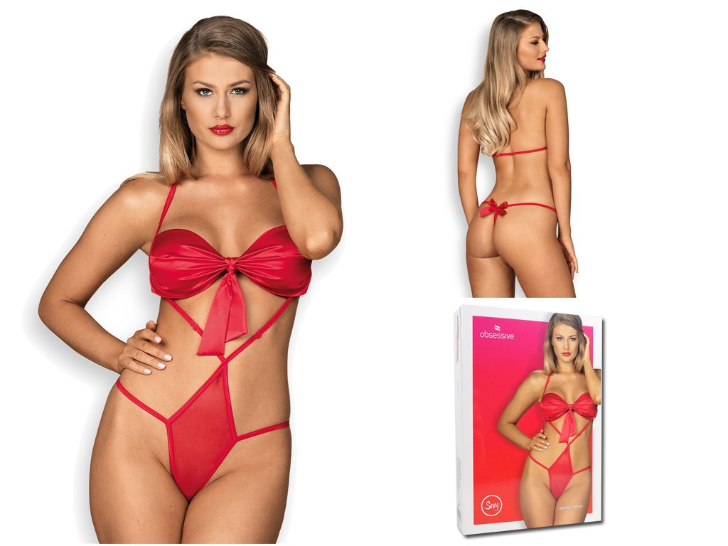 Obsessive Червона еротична білизна для тіла Giftella - 3