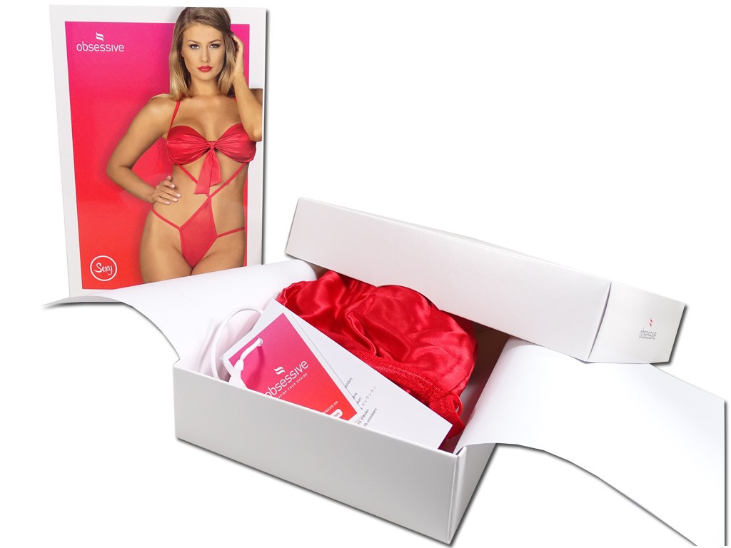 Vörös test Obszesszív erotikus fehérneműben Giftella - 7