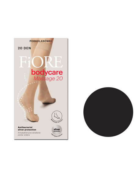 Podkolanówki 20 den Massage Fiore masaż stóp