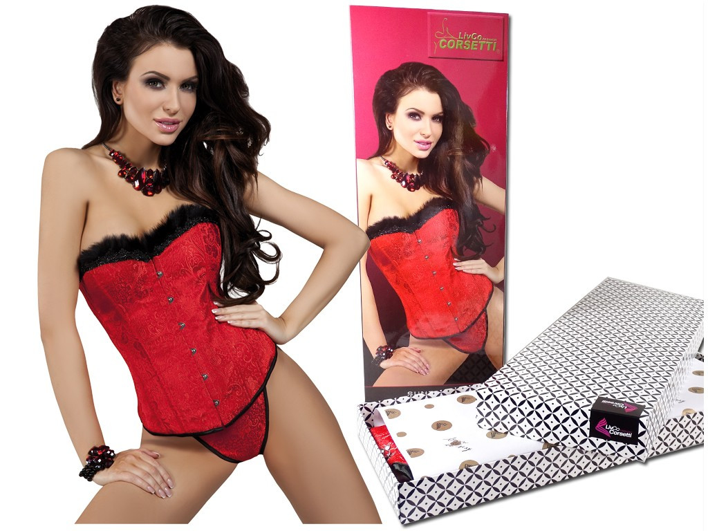 Raudonas korsetas ir apatinis trikotažas Livia Corsetti - 6