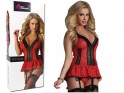 Red corset and garter belt thong Livia Corsetti - 6