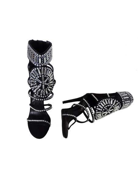 Damen Sandalen Marina Gladiator Strass - 2