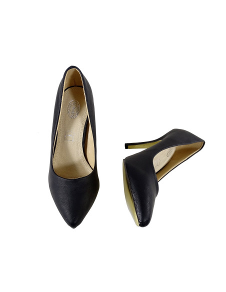 Moteriškos matinės juodos stiletto tipo basutės - 2