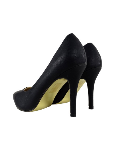 Moteriškos matinės juodos stiletto tipo basutės - 4