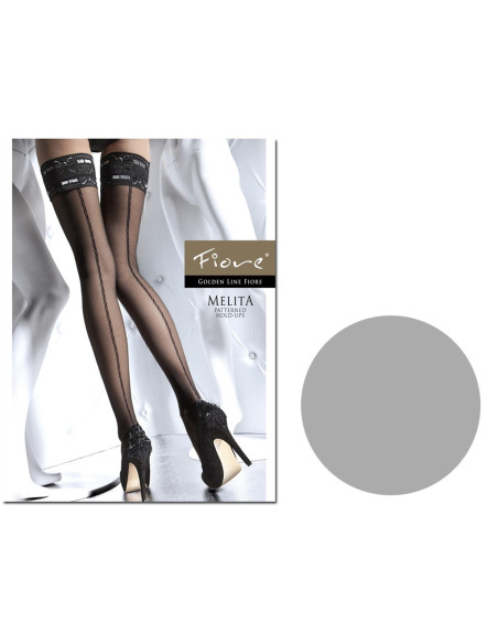 Self-supporting stockings with stitching 20 den Fiore - 6