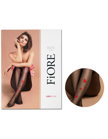Dámske pančuchy so srdcom 15den Fiore - 3