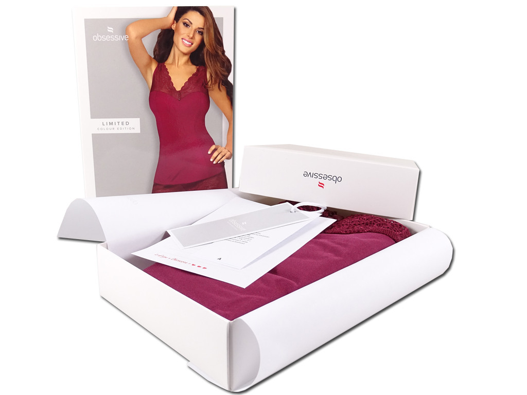Rochie de noapte maronie Dantelă obsesivă - 7