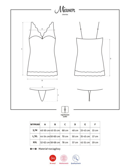 Chemise de nuit Bourgogne Dentelle obsessionnelle - 4