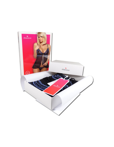 Čierna obsedantná košieľka v erotickom spodnom prádle - 7