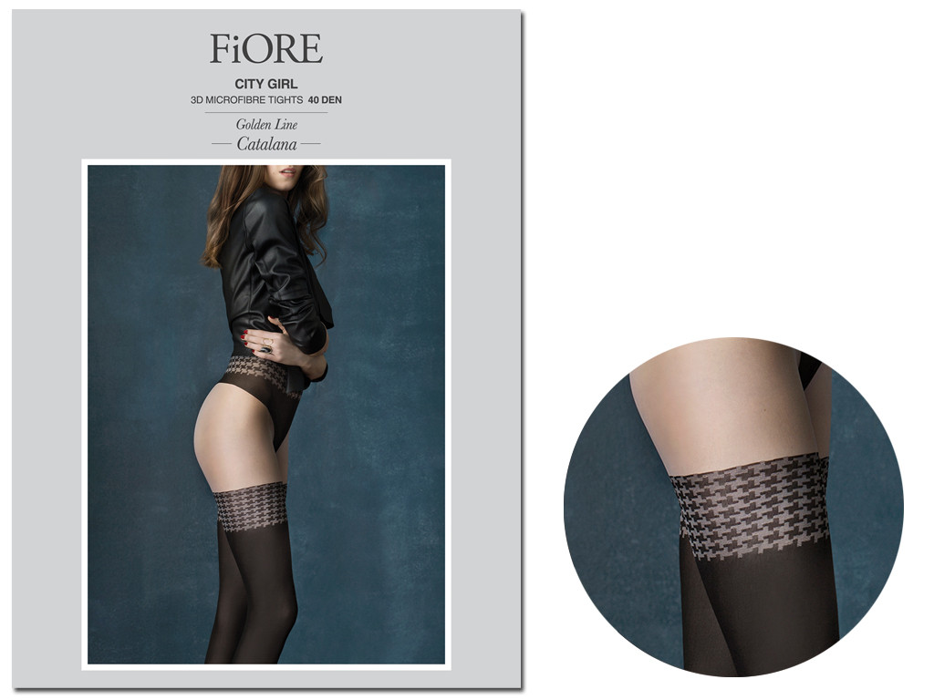 Women's tights like stockings 40 den Fiore - 3