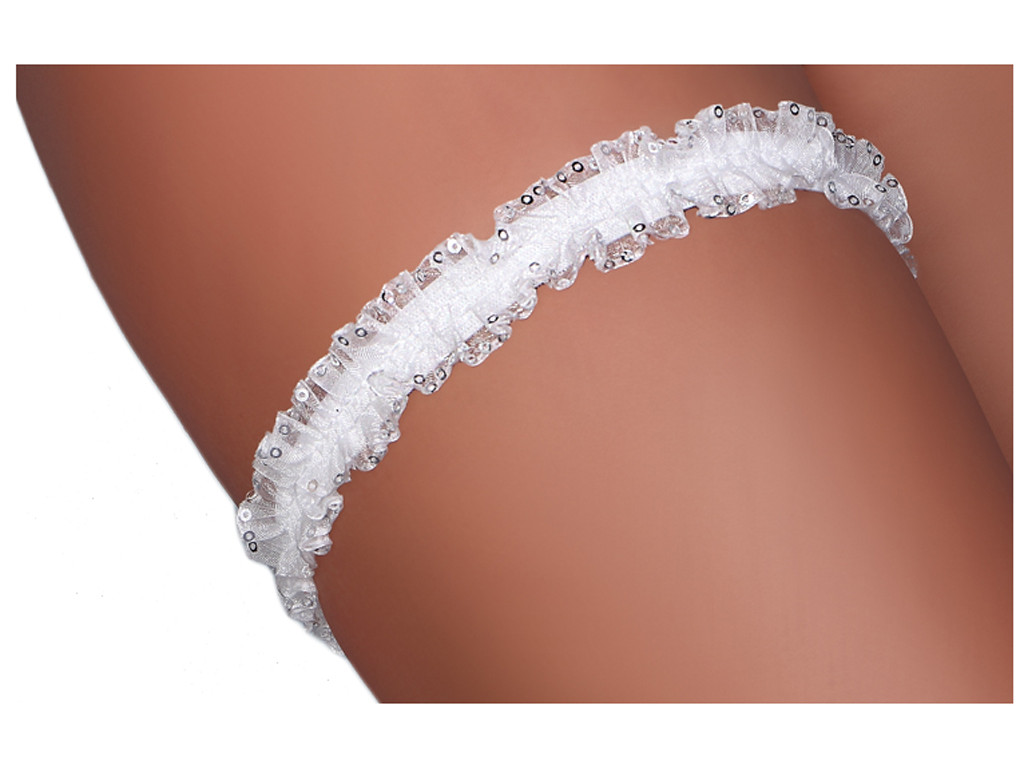 White garter ladies' erotic underwear - 1