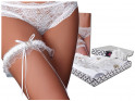 White ladies' garter with Livia Corsetti lace - 2