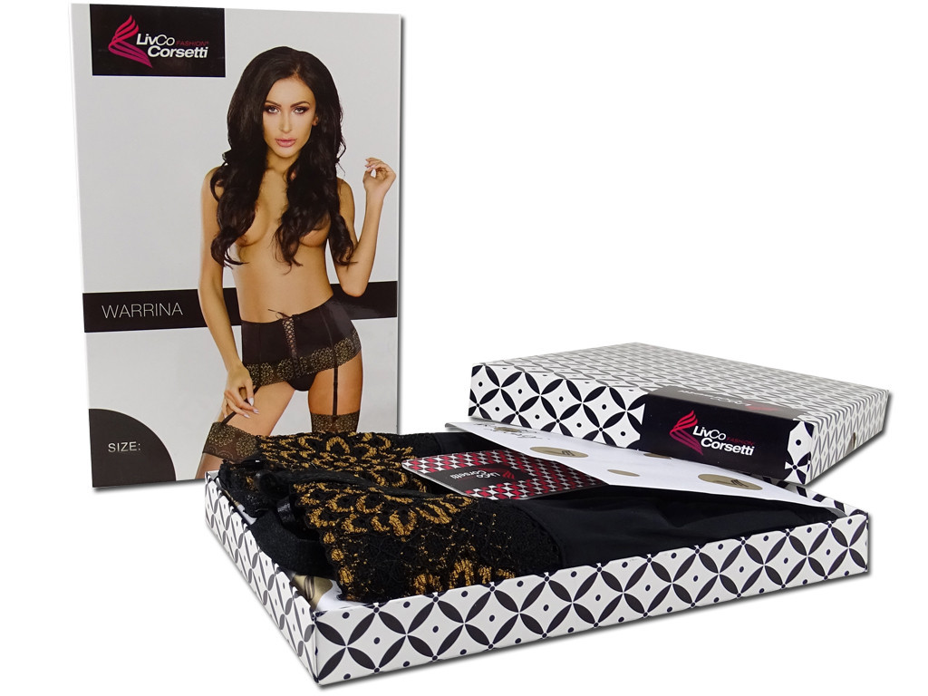 Juodas diržas ir stringai Livia Corsetti - 6