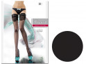 Smooth self-supporting stockings with 20den Fiore lace - 4