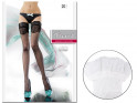 Smooth self-supporting stockings with 20den Fiore lace - 5