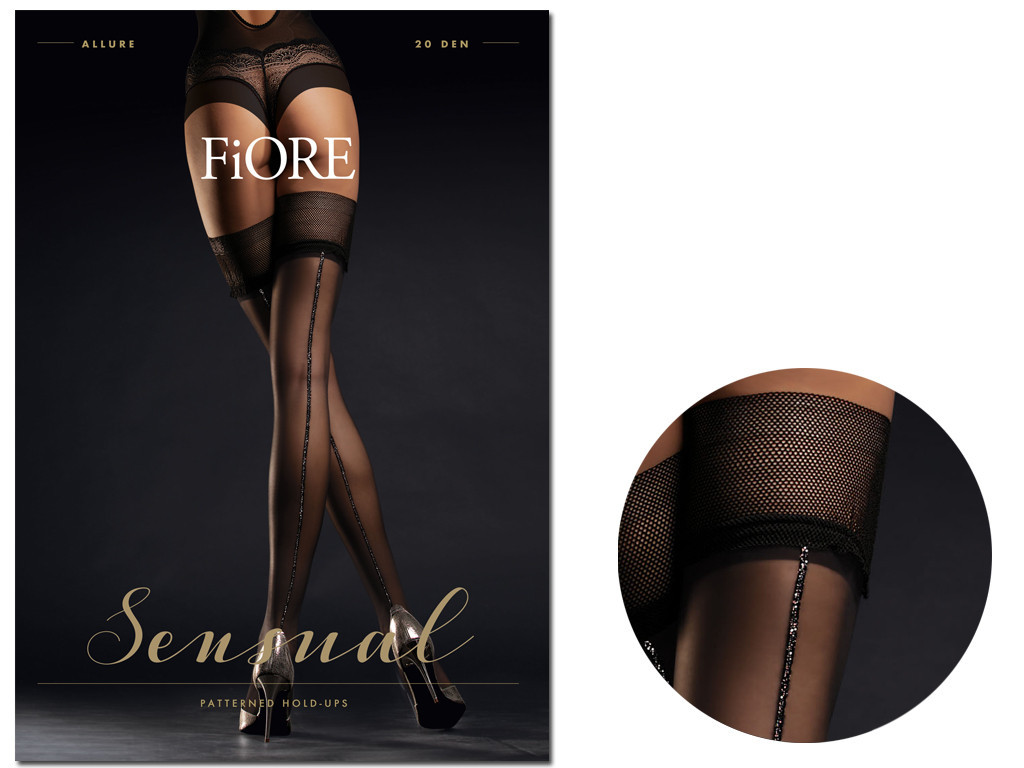 Fekete visszatartások lurex 20den varrással - 3
