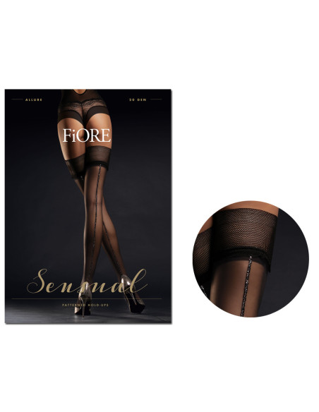 Fekete visszatartások lurex 20den varrással - 3