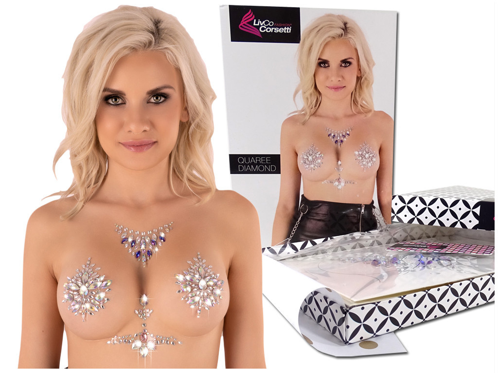 Glitzerstein-Bettdecken für erotische Damenunterwäsche - 4