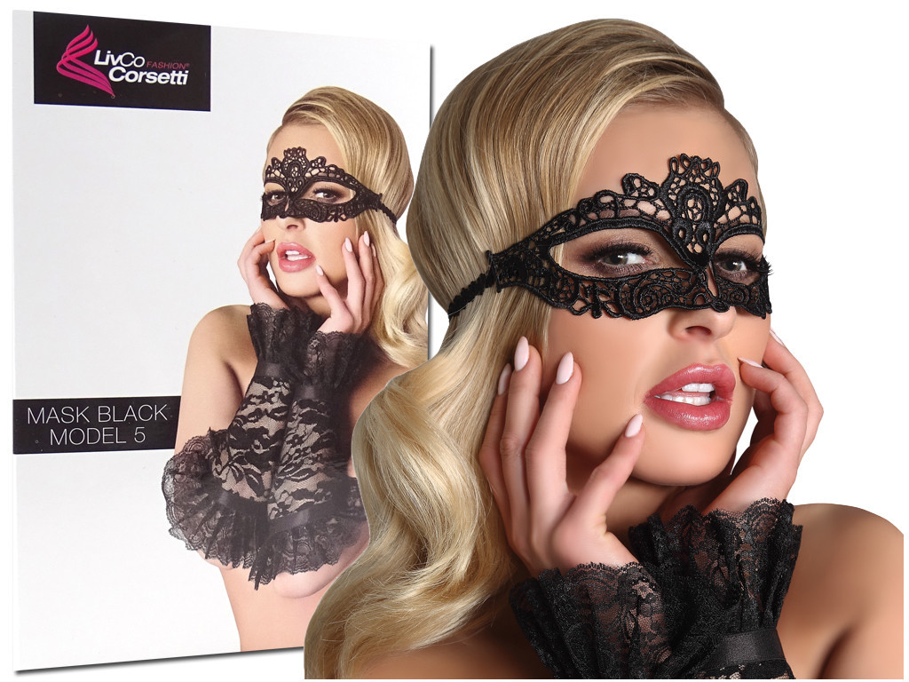 Black lace eye mask Livia Corsetti - 3