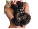 Black long lace gloves ladies' underwear - 2
